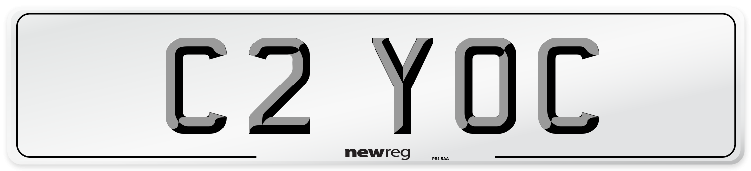 C2 YOC Number Plate from New Reg